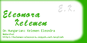 eleonora kelemen business card